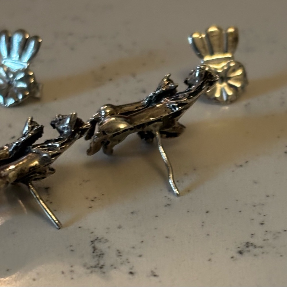 Vintage Silver Horse Earrings - Picture 11 of 11